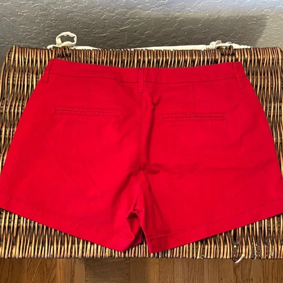 Red Women's Shorts - Picture 3 of 4